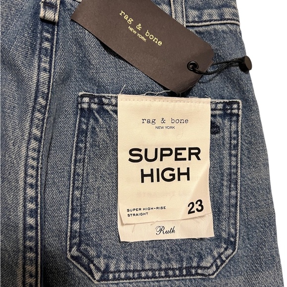 Rag & Bone Super High Rise Straight *Ruth - Picture 4 of 5